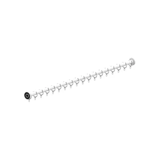 Normbau Nylon Care 400 Duschvorhangstange 0781240 Weiß – Bild 2