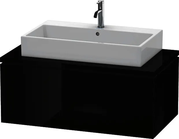 Duravit WTU für Konsole L-Cube 400x1020x547mm 1 Auszug, Schwarz Hochglanz