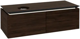 Villeroy & Boch WTUS Legato 1200x380x500mm m. Bel. 2 Ausz. Waschtisch links Arizona Oak – Bild 3