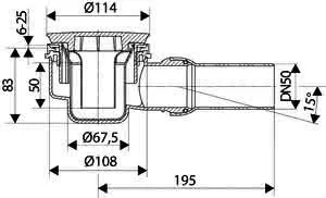 Ideal Standard Anschluss für Brausewannen, DN50 – Bild 2