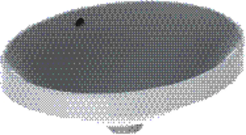 Geberit VariForm Einbauwaschtisch, oval 50x40cm, o. Hl, mit Überlauf, weiß gl