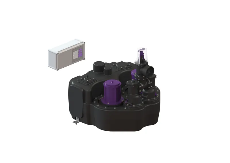 KESSEL-Hebeanlage Aqualift F Duo Standard, SPF 3000-S1, Schieber