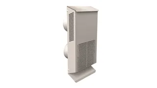 Kermi, x-well Wetterschutzgitter doppelt NW 125, senkrecht, RAL9016