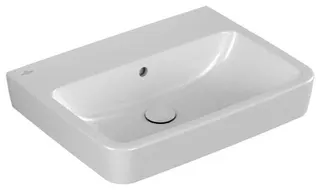 Villeroy & Boch Waschbecken O.novo 600x460mm Eckig mit Überlauf Weiß Alpin – Bild 2