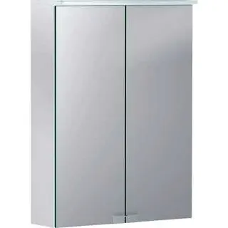 Geberit Option Basic Spiegelschrank m. Beleuchtung 2 Türen 50x67,7x18cm weiß – Bild 2