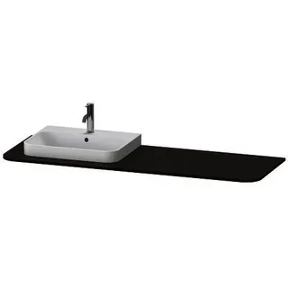 DU Konsole m.1Aus.HappyD2+,16x1600x550mm Beckenposition l., nussbaum gebürstet