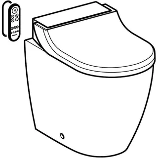 Geberit AquaClean Tuma Comfort WC-Komplettanlage Stand-WC, Glas schwarz – Bild 4
