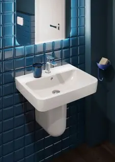 Villeroy & Boch Waschbecken O.novo 600x460mm Eckig 1HL. ohne Überlauf Weiß Alpin – Bild 4