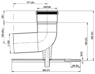 MHG Schachteinführung DN 100 mit Auflager