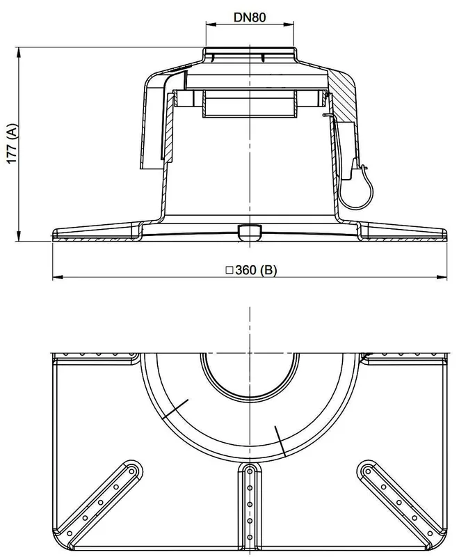 MHG Kaminkopfabdeckung DN 80