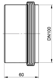 MHG Blinddeckel PolyClassic DN100 Mehrfachbelegung