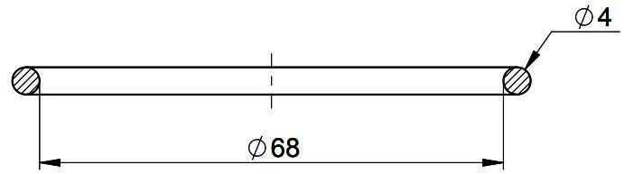 MHG O-Ring Dichtung Deckel DN 80 für Abgasleitung AWT