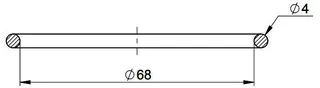 MHG O-Ring Dichtung Deckel DN 80 für Abgasleitung AWT