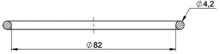 MHG O-Ring Dichtung Deckel DN 100 für Abgasleitung AWT