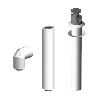 MHG Abgas-Set Wanddurchf. DN 60/100 ecoGAS, Kontroll-Bogen DN60/100
