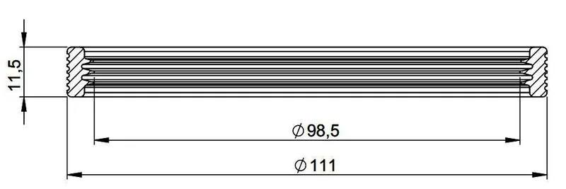 MHG Lippendichtung DN 100 für Atec Abgasleitung