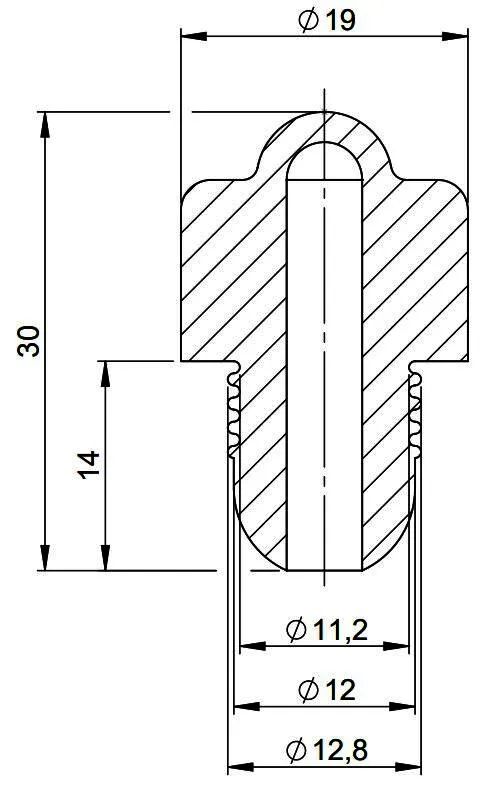 MHG Vario Stopfen d=12 mm, kurz