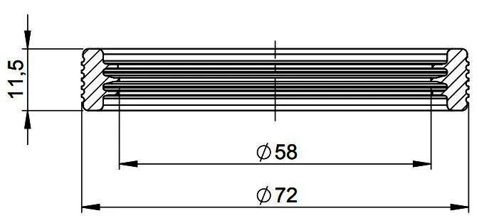 MHG Lippendichtung DN 60 für Atec Abgasleitung