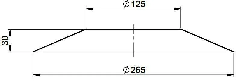 MHG Rosette DN 125 für Aussenwand WhP, weiß