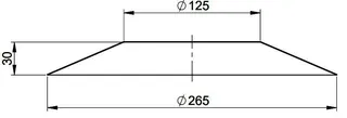 MHG Rosette DN 125 für Aussenwand WhP, weiß