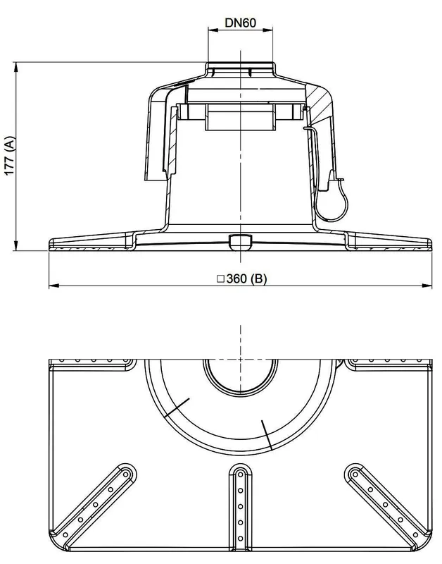 MHG Kaminkopfabdeckung DN 60