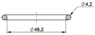 MHG O-Ring Dichtung Deckel DN 60 für Abgasleitung Atec