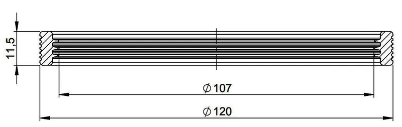MHG Lippendichtung DN 110 für Atec Abgasleitung