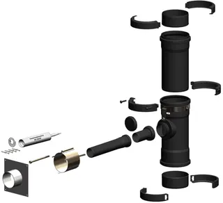 MHG Anschluss-Set DN 60/100 - DN 160 Mehrfachbelegung