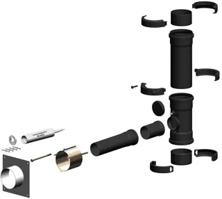 MHG Anschluss-Set DN 80/125 - DN 125 Mehrfachbelegung