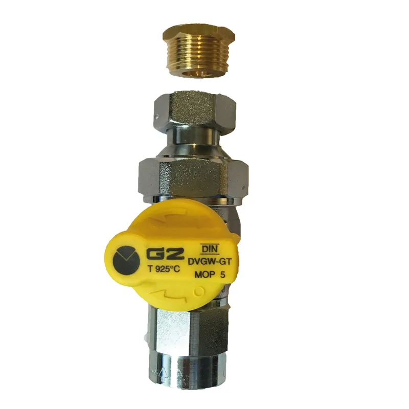 MHG Gaskugelhahn mit TAS + Reduziermuffe DN20, 3/4 Zoll ecoGAS Pro / ProX