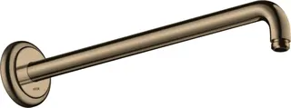 Hansgrohe Brausearm DN15 389mm Ausladung Axor 90 Grad brushed nickel ohne Kugelgelenk – Bild 2