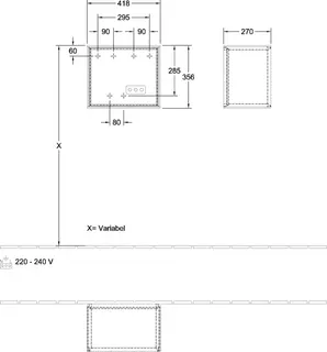 Villeroy & Boch Regalmodul Finion G58 418x356x270mm mit Beleuchtung FK/RE/AP: PD/HF/- – Bild 5