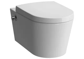 Tiefspüler-Wand-WC Nest VitrA Flush Bidetfkt. Thermostat 355x570mm Weiß HG
