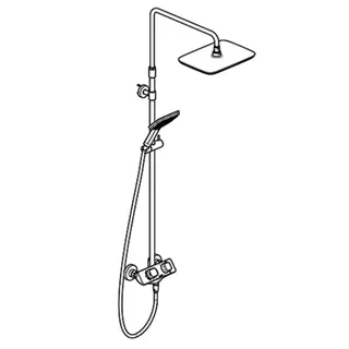 KLUDI COCKPIT Explorer Thermostat Dual Shower System chrom – Bild 2