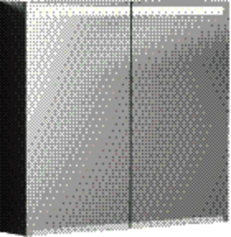 Geberit Option Spiegelschrank mit Beleuchtung zwei Türen, 75x70x15cm