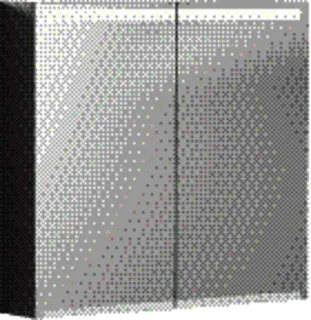 Geberit Option Spiegelschrank mit Beleuchtung zwei Türen, 75x70x15cm