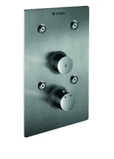 SCHELL UP-Dusche LINUS BASIC D-SC-T Selbstschl., Thermostat, edelstahl