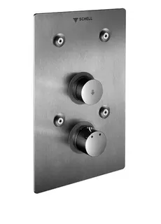 SCHELL UP-Dusche LINUS BASIC D-SC-T Selbstschl., Thermostat, edelstahl – Bild 2