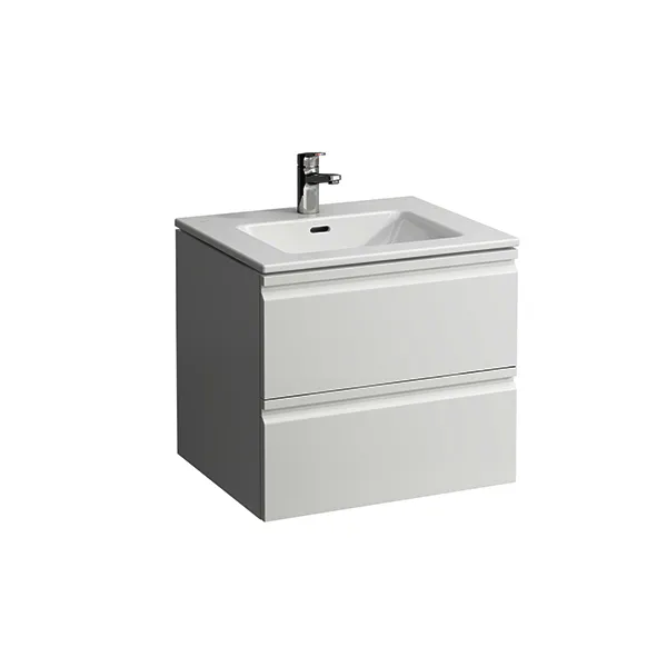 Laufen WT+WTU PRO S SET 500x600x545 1 Hahnlochmit Überlauf 2 Schubl. Griffmulde we/eiche hell