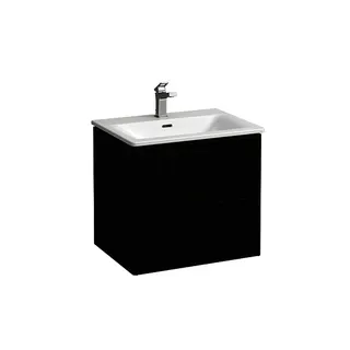LF WT+WTU PALACE SET 450x600x545 1 Hl. 2Schubl. m.Griff schwarz we/ulmedunkel