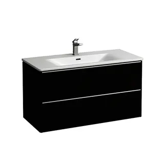 LF WT+WTU PALACE SET 450x1000x545 1Hl. m.Ül 2Schubl m.Griff alu. we/ulme dunkel