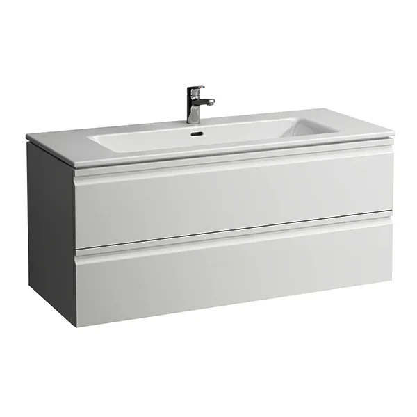 Laufen WT+WTU PRO S SET 500x1200x545 1 Hahnlochmit Überlauf 2 Schubl. Griffmulde we/eiche hell