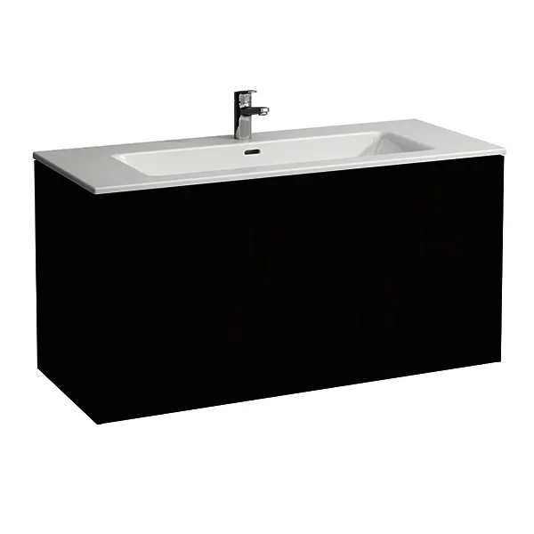 Laufen WT+WTU PRO S SET BASE500x1200x610 1Hl mit Überlauf 2Schubl.Push/Pull we/ulme dunkel