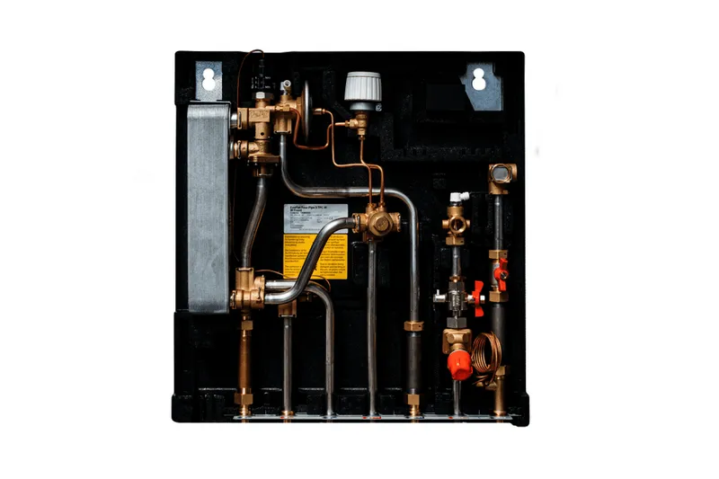 Kermi xnet Wohnungsstation S55 5-Leiter Heizkreis ungemischt, 2 WMZ + AB PM