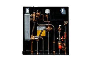 Kermi xnet Wohnungsstation S55 5-Leiter Heizkreis ungemischt, 2 WMZ + AB PM