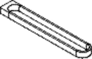 HEWI Handtuchhalter, chrom, B:73mm, H:30mm, T:477mm – Bild 5
