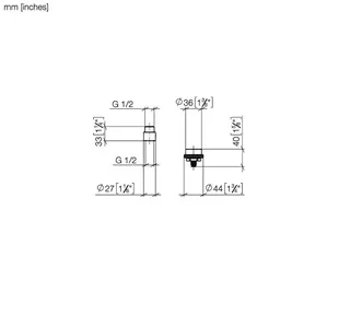 Dornbracht Verlängerung SERIENNEUTRAL 12870970 20 mm – Bild 3