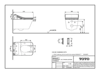 TOTO WASHLET SX EWATER+ weiß Dusch-WC, FB und Entkalkungsfunktion – Bild 3