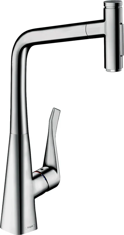 Hansgrohe Spültischmischer 320 Metris Select M71 Ausziehbrause 2jet chrom