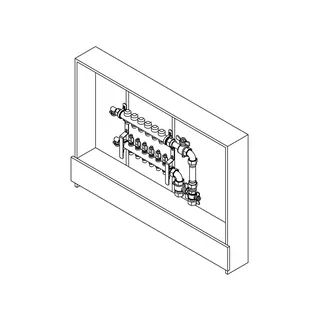 RAUTHERM Unit UP 75 HKV-D V2A 10 Kreise WMZ vertikal rechts – Bild 2